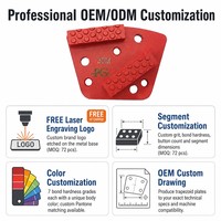 PG Strong Aggressiveness OEM/ODM OBM Schleifscheibe mit Diamantmaterial zum Entfernen von Epoxid auf Flughafengolägen, Körnung 6 # -400 #