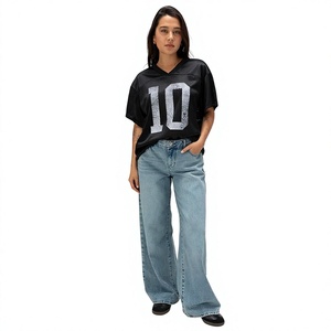 Achetez maintenant : T-shirt de sport ample pour femme, style universitaire, en mélange de coton, couleurs personnalisables, tailles XS-5XL, vente en gros - Product Image 1