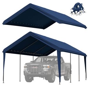 Bâche de remplacement 10x20 pieds <span class=keywords><strong>pour</strong></span> abri de voiture |   Bâche de protection supérieure robuste, imperméable et anti-UV50+ - Product Image 5