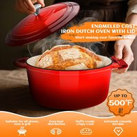 Gusseisen-Dutch-Oven Sauerteig-Starter-Set mit Silikon-Holz-Gärkorb und Brotlame – Ofenfest und Spülmaschinenfest