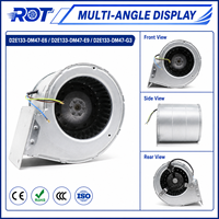 Ventilador Centrífugo AC D2E133-DM47-G3 230V 133mm de Doble Entrada, para Ventilación y Refrigeración de Equipos Industriales, Repuesto