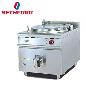 Free Standing Hotel Restaurant Supplies 60L/100L Boiler Stainless Steel Industrial Large Electric Soup Kettle