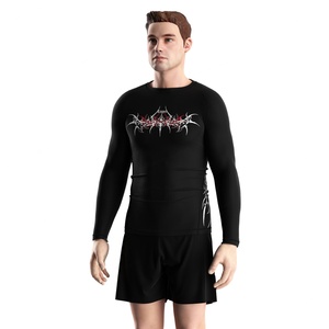 Camisetas de Compresión Sublimadas para Jiu Jitsu Sin Kimono y MMA, Camisetas Rashguard de Secado Rápido para Hombre, Personalizadas, de Media Manga - Product Image 5