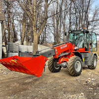 Chargeur frontal multifonction EVERUN ER2500F pour ferme, mini-chargeur télescopique agricole compact de Chine