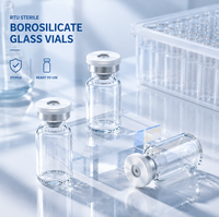 Flacons stériles prêts à l'emploi de 10 ml, contenants en verre borosilicate pour le remplissage pharmaceutique