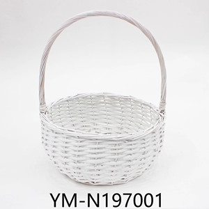 L'usine personnalise des paniers de fleurs faits à la main dans diverses formes, faits de matériel de branche de saule naturel <span class=keywords><strong>blanc</strong></span>. - Product Image 3