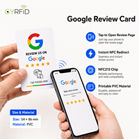 Carte de visite NFC en PVC pour avis Google, avec puce NFC 213, étiquette NFC pour avis Google, carte à tapoter pour avis
