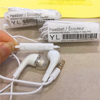 Écouteurs filaires EHS64 YL avec micro, casque intra-auriculaire mains libres universel 3,5 mm pour Samsung S3 I9300 S4