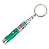 Pointeur laser LED écologique 2 en 1 et lampe de poche Mini laser rouge portable Jouets pour chat avec porte-clés