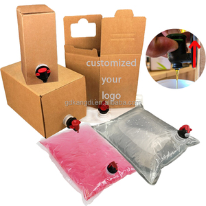 <span class=keywords><strong>Sac</strong></span> en carton réutilisable de 1 gallon (5L, 10L) avec valve verseuse pour emballage de boissons liquides (thé, vin, café, huile) fraîchement préparées - Product Image 1