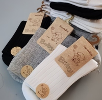 Chaussettes en coton pour enfants en gros, chaussettes durables de couleur unie pour garçons et filles, prix d'usine, vente en gros pour les importateurs des marchés européens, américains et africains