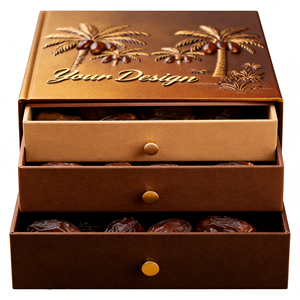 Boîte cadeau magnétique pliable de luxe pour chocolats, emballage rigide en papier avec insert séparateur pour bonbons et truffes - Product Image 2