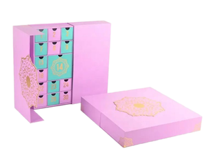 Caja de Calendario de Adviento de Lujo Personalizada, Cuenta Regresiva de <span class=keywords><strong>24</strong></span> Días, Empaque de Regalo de Papel Rígido con Cierre Magnético, Cumple con PPWR 2026 - Product Image 1