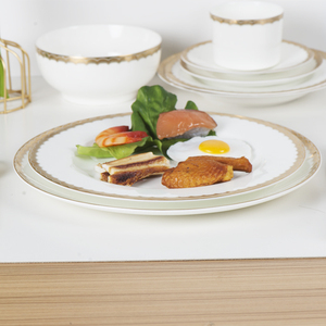 <span class=keywords><strong>Vaisselle</strong></span> en céramique blanche brillante Ensembles de table <span class=keywords><strong>Vaisselle</strong></span> Service de <span class=keywords><strong>vaisselle</strong></span> - Product Image 5