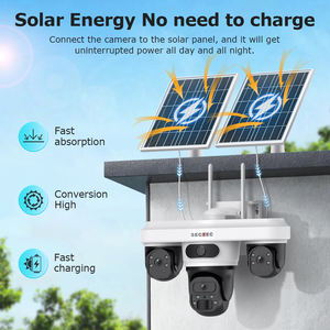 SECTEC Ubox AOV IP66 Dreifach-Linsen 3 PTZ Solar 4G SIM-Karten Solar-Batterie Drei-Bildschirm 9MP PIR-Alarm 24/7 Betriebende Solarkamera - Product Image 5