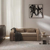 Canapé-lit double pliable en tissu bouclé, style minimaliste moderne, personnalisable, meubles de salon, parfait pour les petits appartements