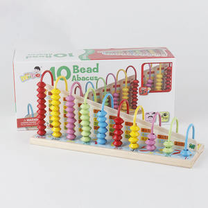 Ábaco Educativo de Madera con 10 Cuentas, Juguete de Aprendizaje de Matemáticas para Niños de 5 a 7 Años, Venta al Por Mayor - Product Image 1