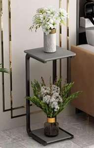 Support pour pots de fleurs succulents en fer de luxe léger pour balcon Support de rangement en ardoise durable pour l'affichage des plantes d'extérieur sur pied pour - Product Image 5