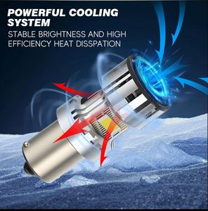 High Quality CB10 CANBUS LED Bulb 1156 BA15S BAU15S P21W <strong>PY21W</strong> With 28W 2800LM Anti-Hyper Flash Replace Turn Signal Reverse Bulb - Product Image 6