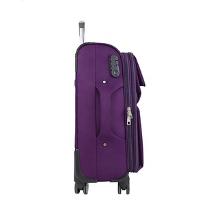 Personalized <strong>Purple</strong> Luggage <strong>Suitcase</strong> Anti Water Luggage Carry on Traveling Trolley Bag - Product Image 4