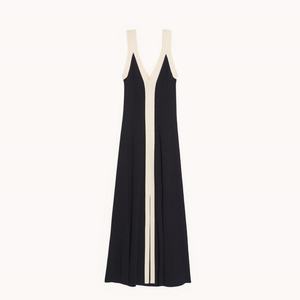 Patchwork Diseño Estilo Francés Simple Casual Slip Knitted Summer Dress - Product Image 6