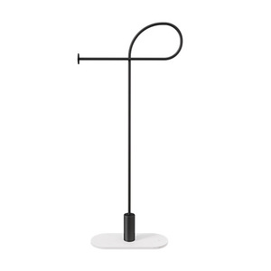 Juego <span class=keywords><strong>de</strong></span> soporte para colgar abrigos <span class=keywords><strong>de</strong></span> metal moderno: perchas delgadas que ahorran espacio con estante <span class=keywords><strong>de</strong></span> <span class=keywords><strong>pie</strong></span> para chaquetas, sombreros y camisas - Product Image 1