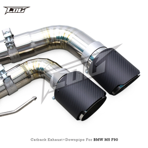 Système d'échappement BSK Valvetronic pour BMW M5 F90 4.4T 2018-2023 SUS304 Free Flow Header Downpipe Titanium Catback avec <span class=keywords><strong>kit</strong></span> de contrôle - Product Image 5