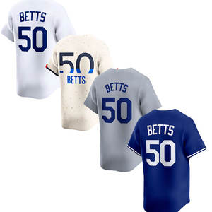 2025 grosir kaus Jersey bisbol Amerika jahitan atas murah baru Los Angeles 50 Mookie Betts - Product Image 2