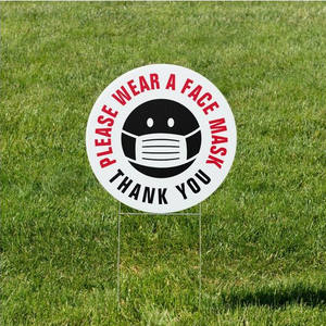 頑丈な12mm厚の波形プラスチックシート、カスタムカットヤードサイン、UV印刷、H型支柱付き - Product Image 5