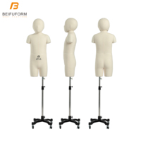 BEIFUFORM enfants mannequin 130 grand demi-corps vêtements bébé garçon en fibre de verre mannequin enfant mannequin couture mannequin vente modèle