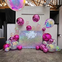 Ballons gonflables géants irisés et brillants pour événements en extérieur – Grandes boules colorées et lisses à prix abordable