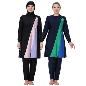 Costume da bagno da donna musulmano burkini di grandi dimensioni allentato conservatore manica lunga produttori di spiaggia un commercio all'ingrosso - Product Image 1
