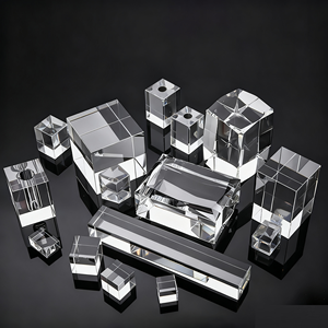 Honor của pha lê bán buôn Glass Cube K9 trống 3D khắc laser pha lê Cube tinh thể khối laser cho món quà lưu niệm - Product Image 4
