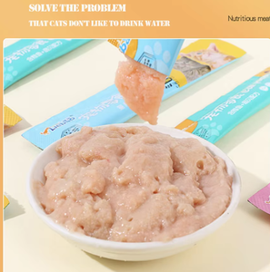 Atacado Saúde e Nutrição Wet <span class=keywords><strong>Cat</strong></span> <span class=keywords><strong>Food</strong></span> Pouch muitos tipos de sabores Meat Treats Snacks para Gatos - Product Image 4