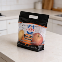 Sachets Doypack BOPP personnalisés YSH avec fermeture éclair, perforés, anti-humidité, qualité alimentaire, pour légumes/fruits frais, lait et gelée