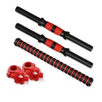 Barres d'haltères en PVC écologiques 35-50 cm, universelles, antidérapantes, durables, avec poignées confortables, équipement de fitness à domicile unisexe pour les bras