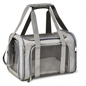 Transportadoras para Perros y Gatos Henkelion - Medianas para Gatos, Perros y Cachorros (hasta 15 lb), Aprobadas por la TSA, Plegables, de Poliéster Suave - Product Image 1