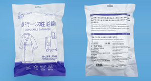 Albornoz desechable de alta calidad para Hotel Travel Spa, con material de fibra adhesiva gruesa estéril para hombres y mujeres - Product Image 6