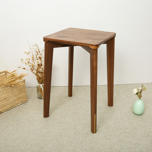 Modern Minimalist Wooden <b>Stool</b> Square Design Durable Home Living Room Adult High <b>Stool</b> For <b>Dining</b> <b>Table</b> Use - Product Image 1