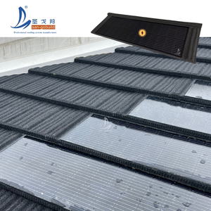 Tejas solares Rojas Paneles fotovoltaicos BIPV elegantes para villas decorativas y viviendas ecológicas - Product Image 4