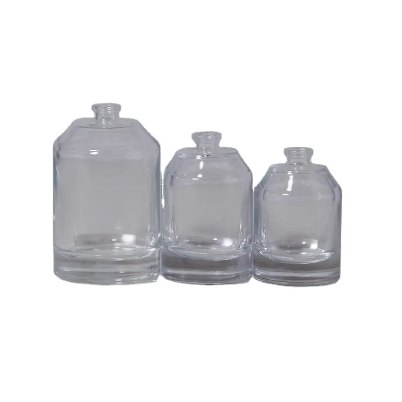 カスタムクリスタル詰め替え式アトマイザースプレー香水瓶10ml100mlリサイクル可能な空の香水長方形ガラスボトル