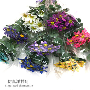 Ramo de manzanilla artificial, flores de seda de plástico, alta simulación, estilo natural para decoración del hogar y accesorios de fotografía - Product Image 5