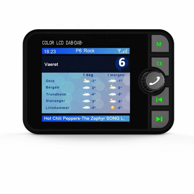 Color Screen Vehicle Mounted DAB Digital Receiver Dab Radio Vehicle-mounted MP3