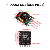 Carte amplificateur ZK-APTX3 Bt 2.1 canaux 300W+300W+600W, puce amplificateur Tpa3255, caisson de basses, système audio stéréo, égaliseur, amplificateur