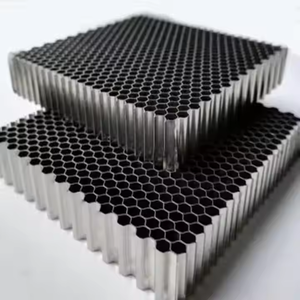 Feuilles de porte en nid d'abeille en aluminium d'approvisionnement en vrac direct d'usine léger à haute charge moderne PVDF enduit brossé pour l'extérieur - Product Image 2