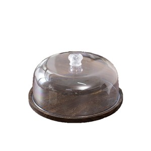 Molde redondo para pasteles, bandeja giratoria para pan, bandeja para frutas y postres para el té de la tarde, bandeja transparente de acrílico para pasteles - Product Image 4