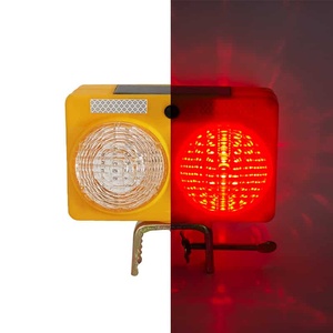 CITICITY Solar Yellow Led Warning <b>Light</b> Red Blue Strobe <b>Light</b> for Traffic Management - Product Image 2