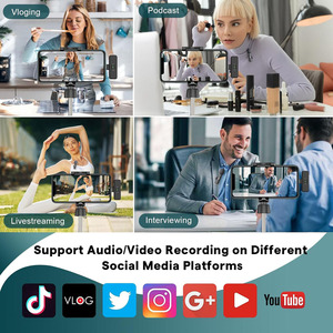 Профессиональный беспроводной мини-микрофон для iPhone, iPad, Android телефон-<span class=keywords><strong>Bluetooth</strong></span> Lavalier Lapel <span class=keywords><strong>Mic</strong></span> для записи видео - Product Image 6