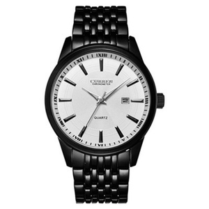 For 8052 <b>Men's</b> Quartz Fashion <b>Watch</b> Pointer Dial Waterproof Stainless Steel Band Business Wristwatch Including Calendar - Product Image 1