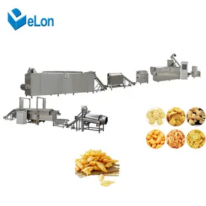 Hot sale 3D pellet snacks making equipment Fryums food extruder machine production line